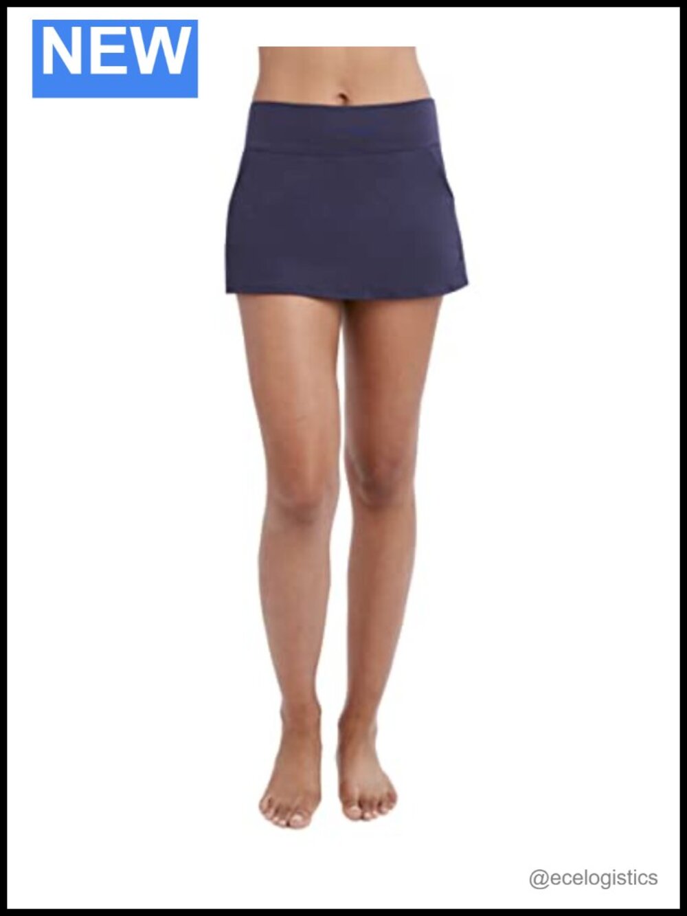 Nautica Women's Swim Skirt Skort with Tummy Control, Quick-Dry